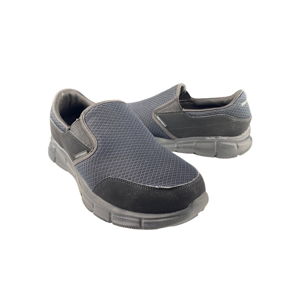 SKECHERS MENS EQUALIZER PERSISTAN Slip on /Smooth Faux Lthr, Mesh Fabric/ Sz 9.5